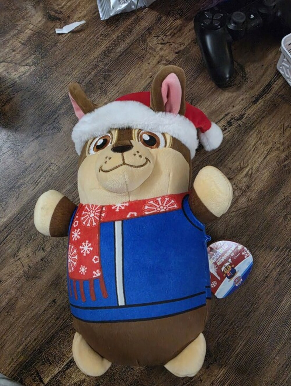 Squishmallows Hug Mees Paw Patrol Chase Christmas Plush